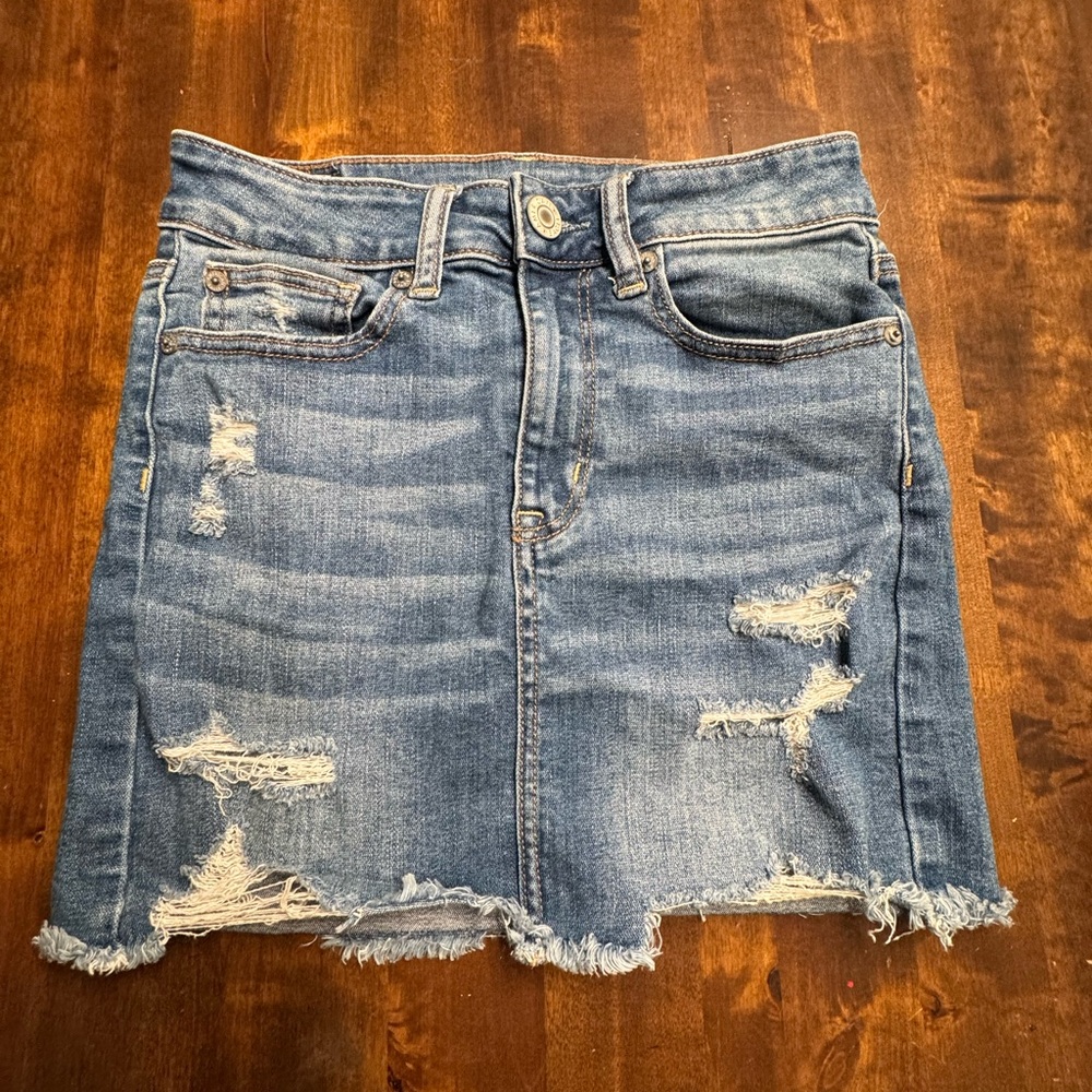 Y2K American Eagle Denim Skirt size 2
